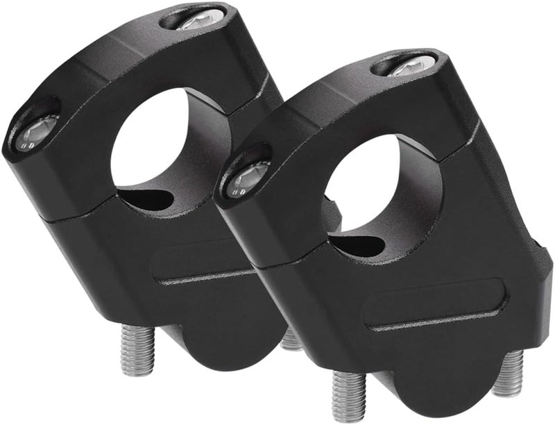 Feiteplus 28mm 1 1/8" Handlebar Bar Risers Motorcycle Bar Clamps Riser For Motorbike Pit Dirt Bikes Black Riser Height 38mm (1.5 "), 18mm (0.71") Backward or Forward, CNC Billet Aluminum - Image 1